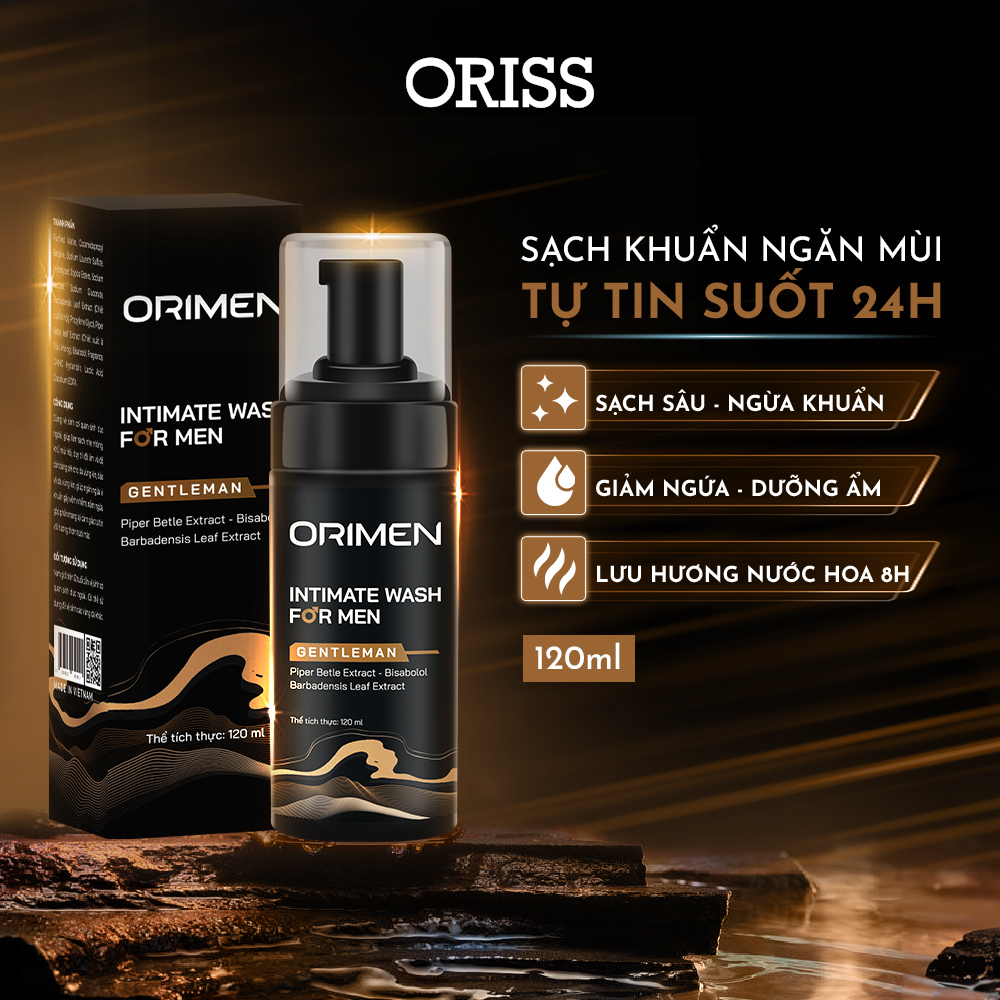 Dung Dịch Vệ Sinh Nam Giới Oriss Bọt Vệ Sinh Nam Oriss Men Gentlement Hương Thơm Nam Tính Lưu Hương 