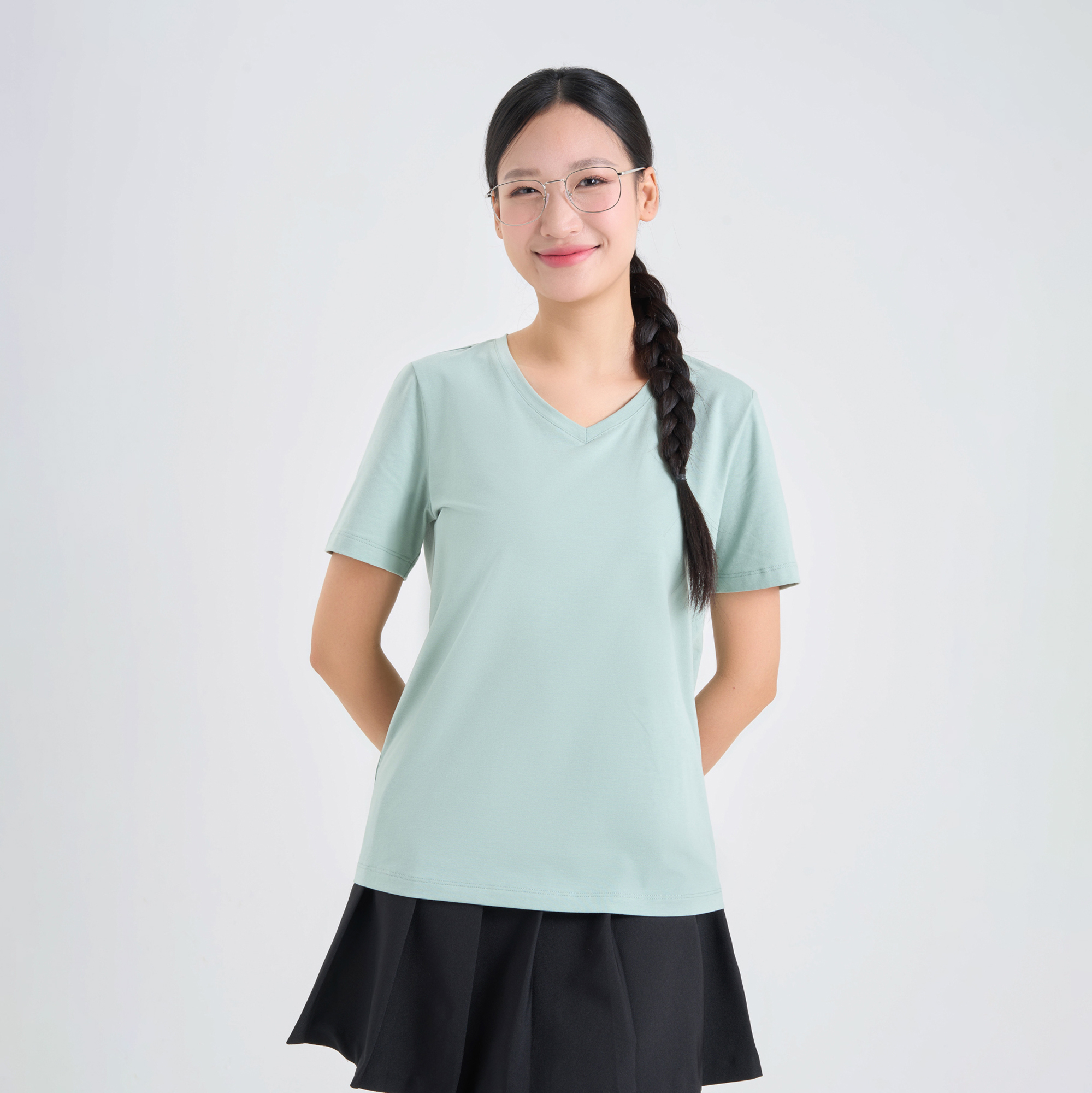 [CHỈ 5.11 VOUCHER TỚI 500K] Áo phông nữ CANIFA cổ tim 6TS25A002