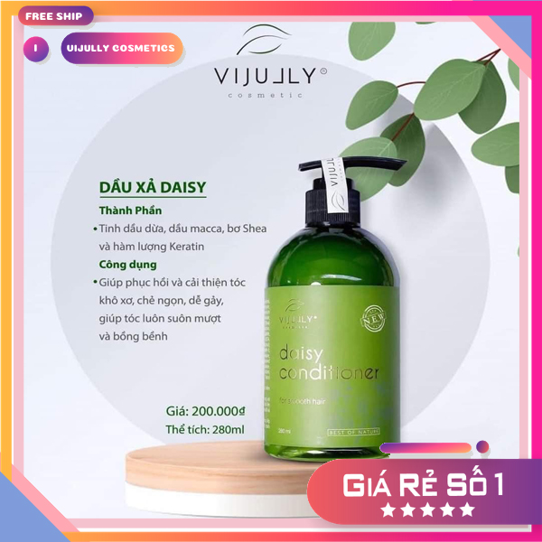 Dầu Xả Dừa Vi Jully Giúp Óng Mượt Giảm Hư Tổn Làm Mượt Tóc Chai 280Ml