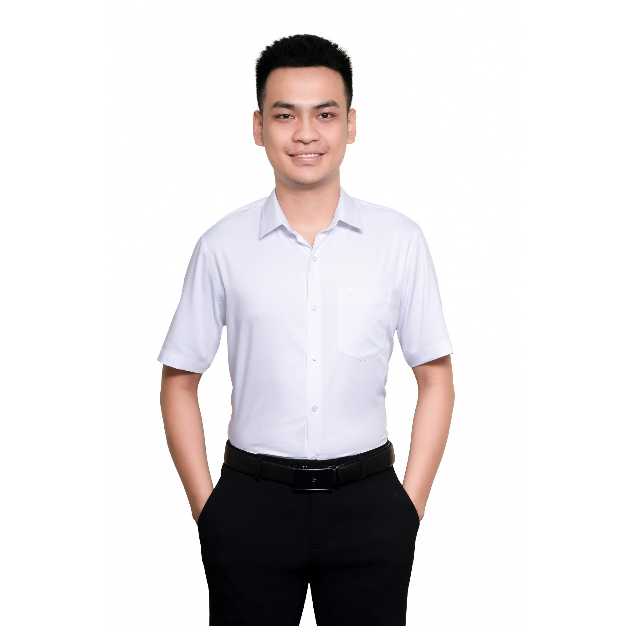 Áo sơ mi nam thiết kế ngắn tay công sở vải sợi tre nhiều màu Thái Hoà 23ASM-990