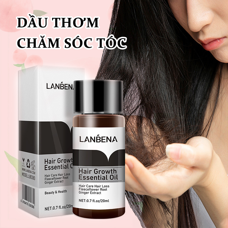 [Hcm]Lanbena Tinh Chất Kích Thích Mọc Tóc Dưỡng Tóc Chuyên Sâu Mọc Nhanh Giảm Gãy Rụng Lanbena Hair Growth Oil 20Ml