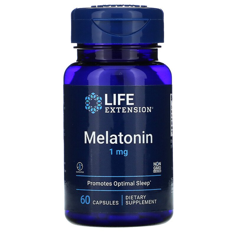 Melatonin 1 Mg Hộp 60 Viên Của Life Extension