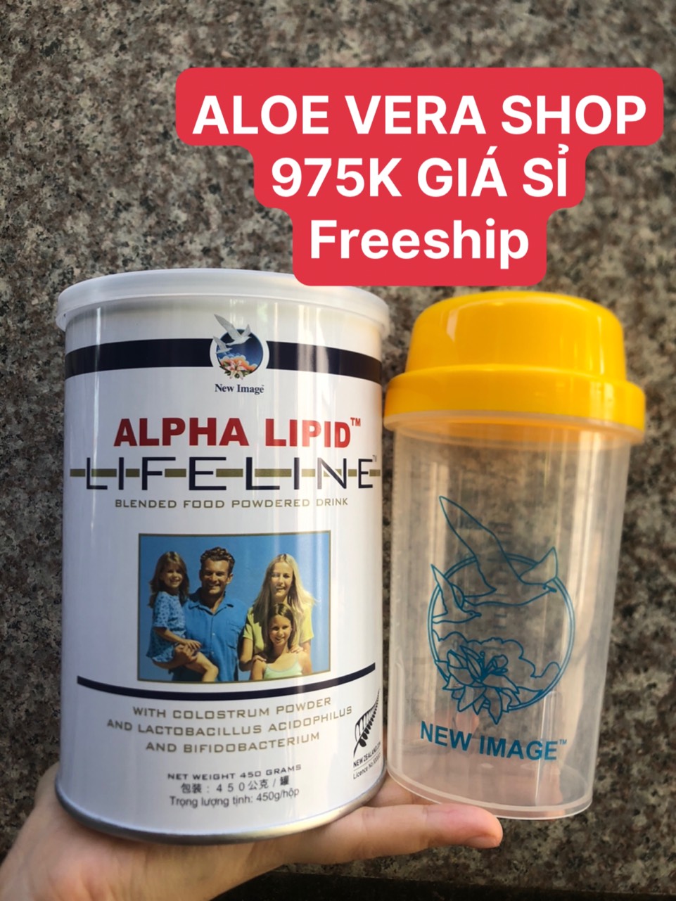 (RẺ VÔ ĐICH) Sữa Non Alpha Lipid 450g Chính Hãng New Zealand (Combo 1 Sữa 1 Ly)