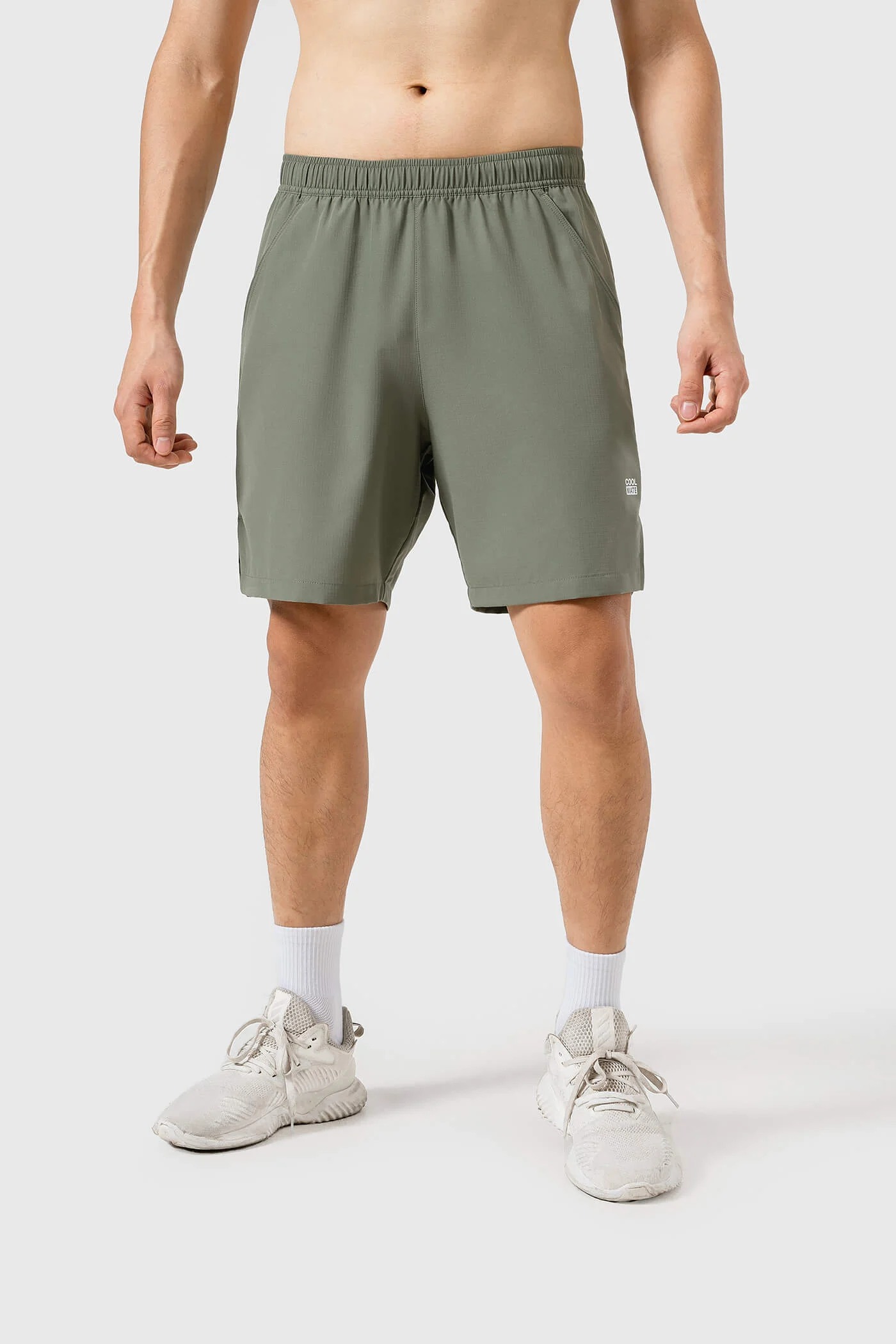 [MUA 3 GIẢM 12%]Quần Shorts thể thao Nam Tập Gym 7 inch Essentials co giãn nhanh khô thoáng khí - Co