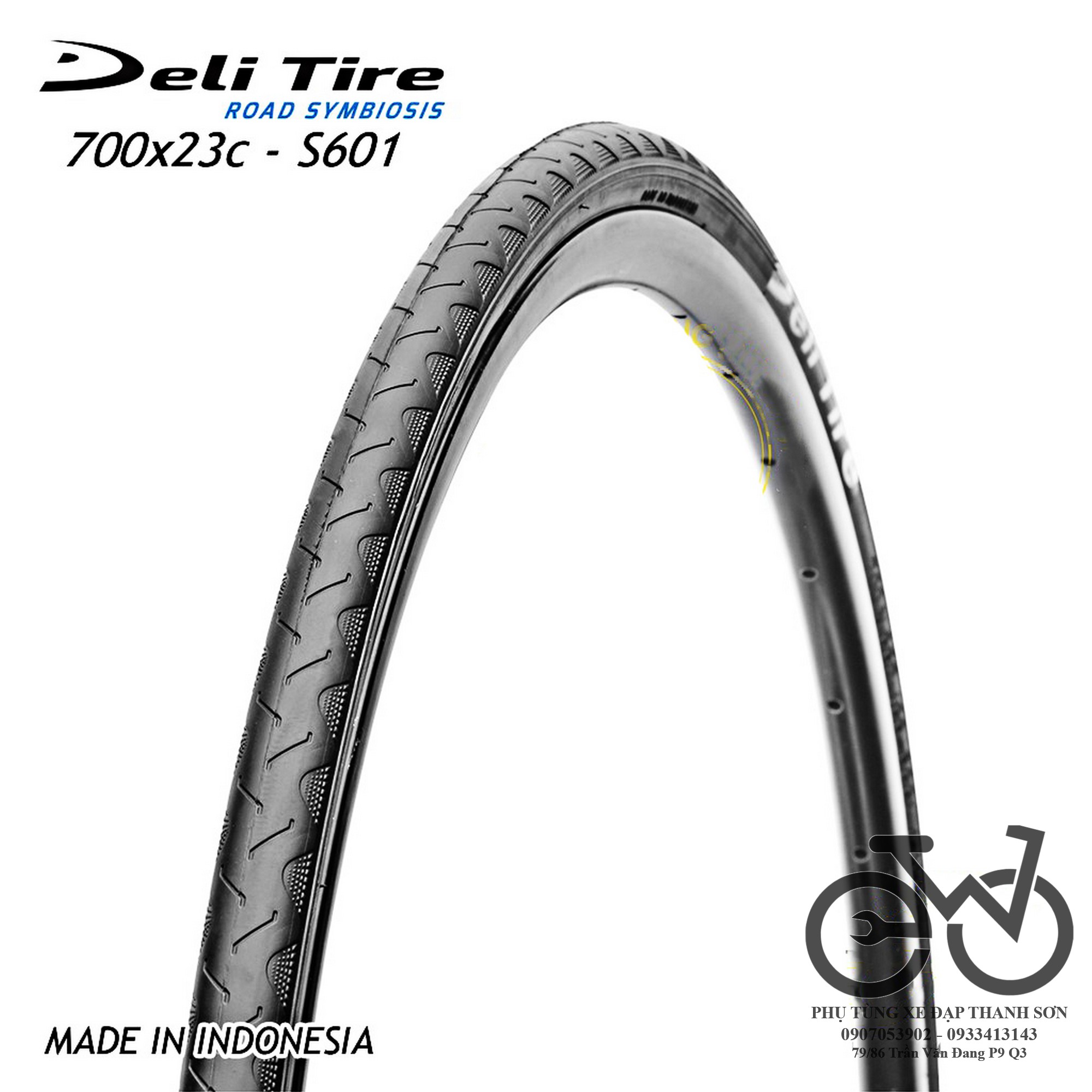 Lốp (Vỏ) xe đạp Deli Tire S601 700x23C - 700x25C - 700x28C (1 Chiếc)