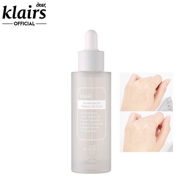 [Hcm]Klairs - Tinh Dầu Dưỡng Ẩm Klairs Fundamental Watery Oil Drop 50Ml Fundamental Watery Oil Drop