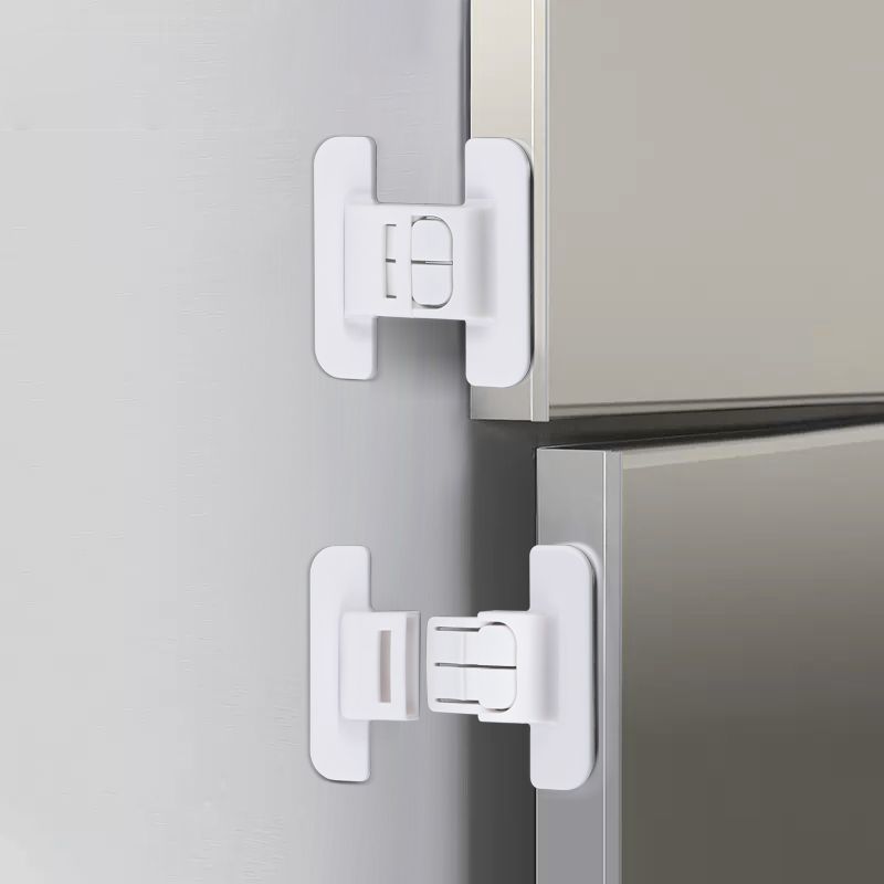 Set 10 chốt khóa tủ lạnh chốt cài an toàn cho bé khóa tủ đông tủ đồ ngăn kéo chống kẹp tay
