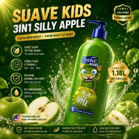 [SIZE LỚN] Sữa Tắm Gội Xả SUAVE KIDS 3in1 2in1 Chai Vòi 1.18L (Hàng Chuẩn Mỹ)
