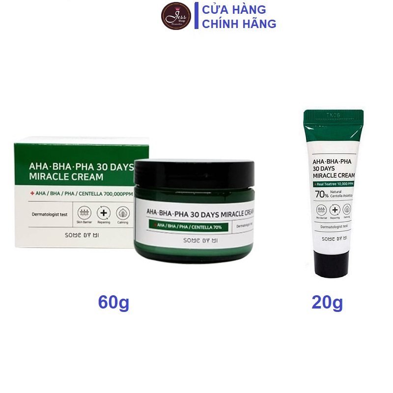 Kem Dưỡng Da Làm Giảm Mụn Some By Mi Aha Bha Pha 30 Days Miracle Cream 20G Và 60G