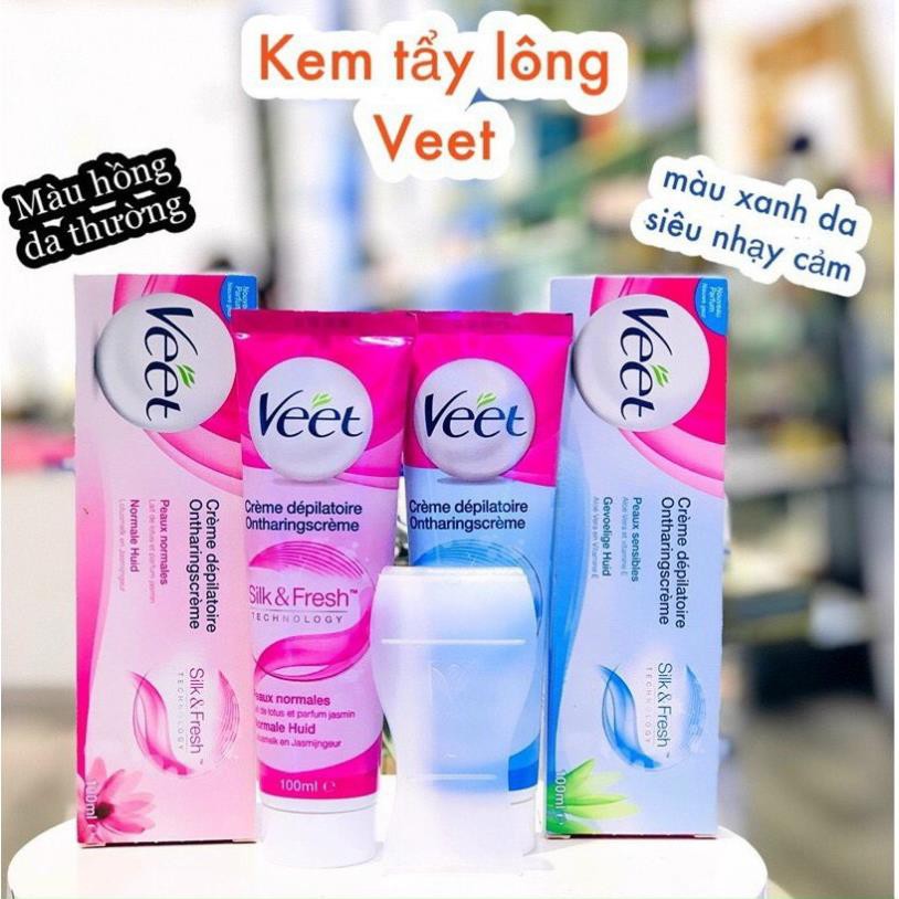 [Hcm]Kem Tẩy Lông Veet Pháp 100Ml Lớn - Dùng Cả Nam Và Nữ .