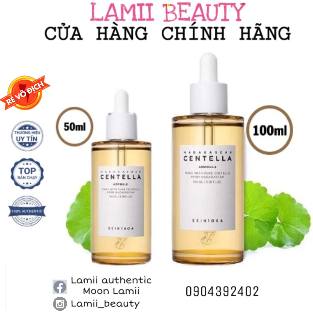 [Hcm]Tinh Chất Trị Mụn Làm Dịu Da Rau Má Skin1004 Madagascar Centella Ampoule 100 Phiên Bản Mới