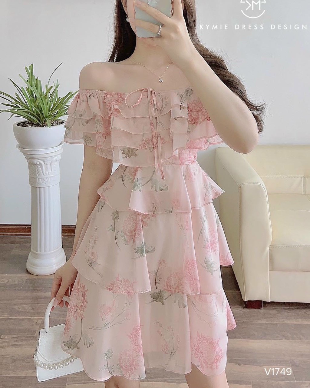 Váy Đầm maxi trễ vai hoa nhí cao cấp - Ảnh Thật- Hàng có sẵn - Hàng Thiết  kế QCCC - Váy đẹp, Váy đi chơi, Váy đi biển | Shopee Việt Nam