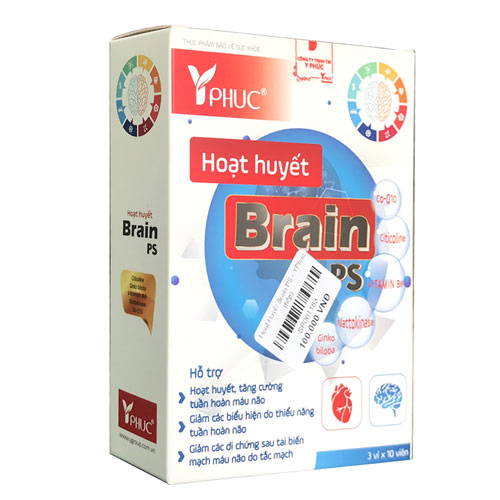 Hoạt Huyết Brain - Hỗ Trợ Tăng Cường Lưu Thông Máu Hỗ Trợ Làm Cải Thiện Những Di Chứng Sau Tai Biến