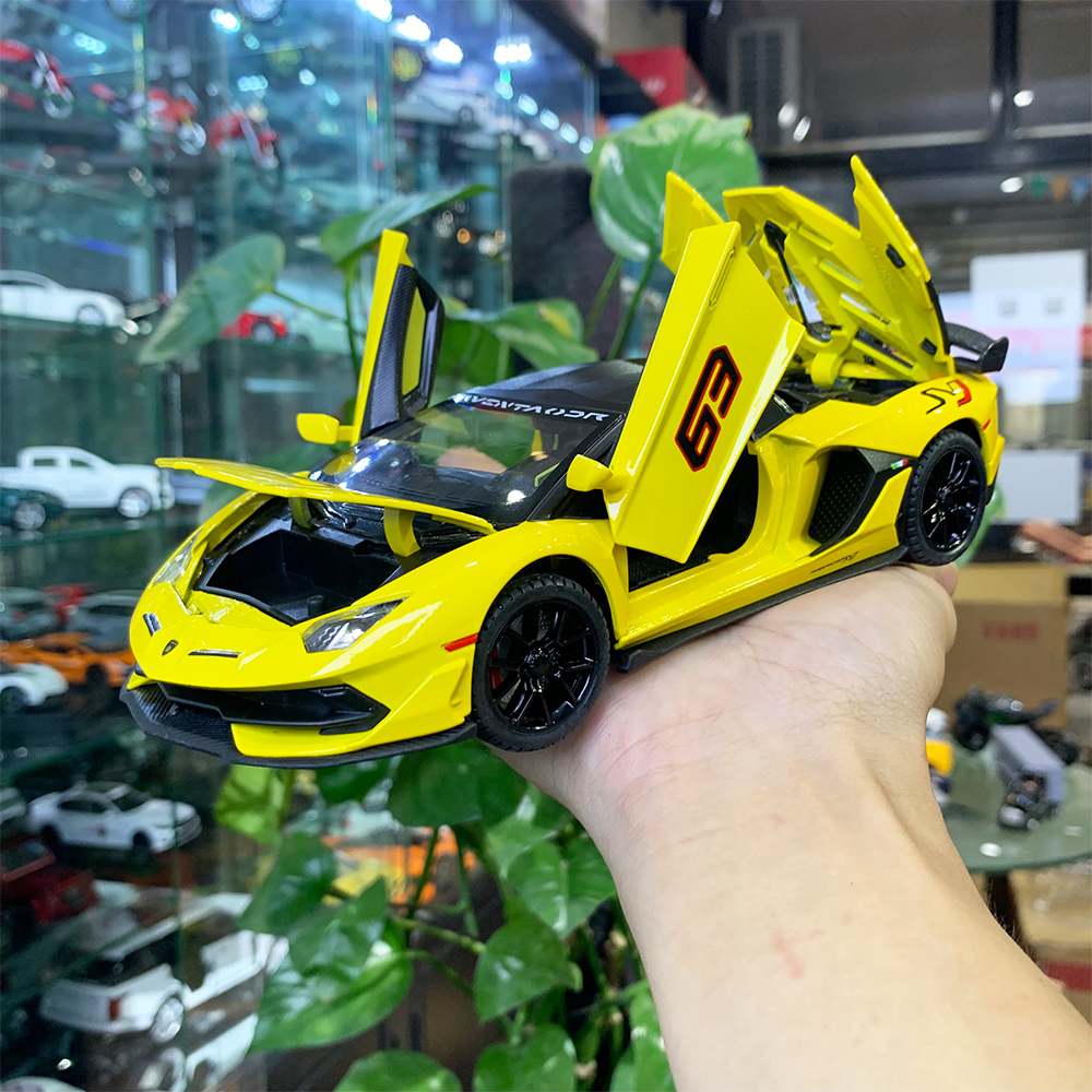 Mô hình xe Lamborghini Aventador SVJ63 tỉ lệ 1:24 Miniauto