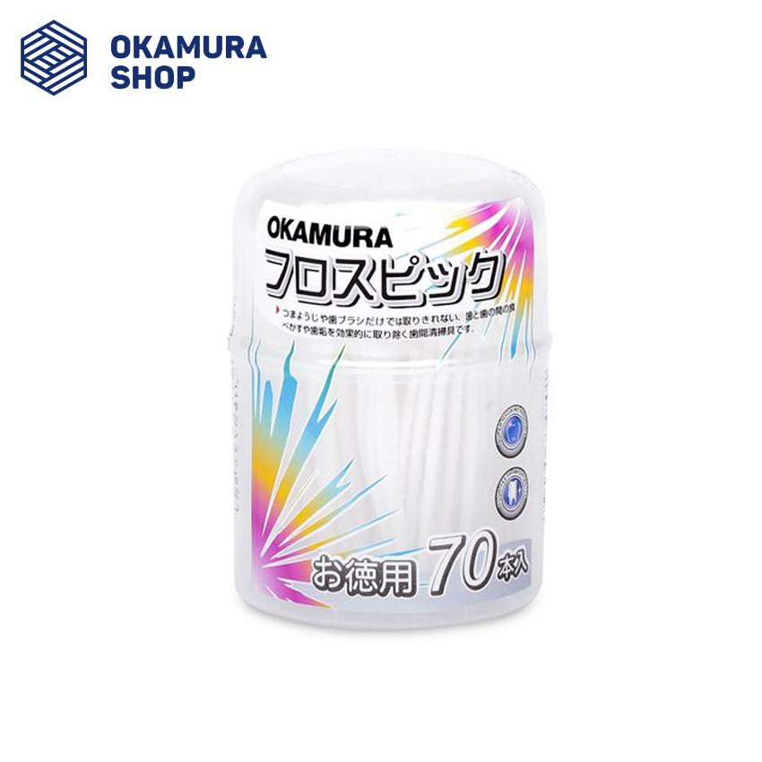 [HCM]Hộp tăm chỉ nha khoa Okamura 70 cây