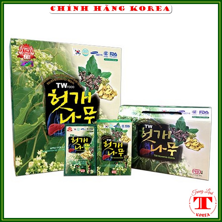 Bổ Gan Hàn Quốc Hovenia Taewoong Food Hộp 30 Gói - Tăng Đề Kháng Gan Thải Độc Cơ Thể Phòng Ung Thư Trang Linh