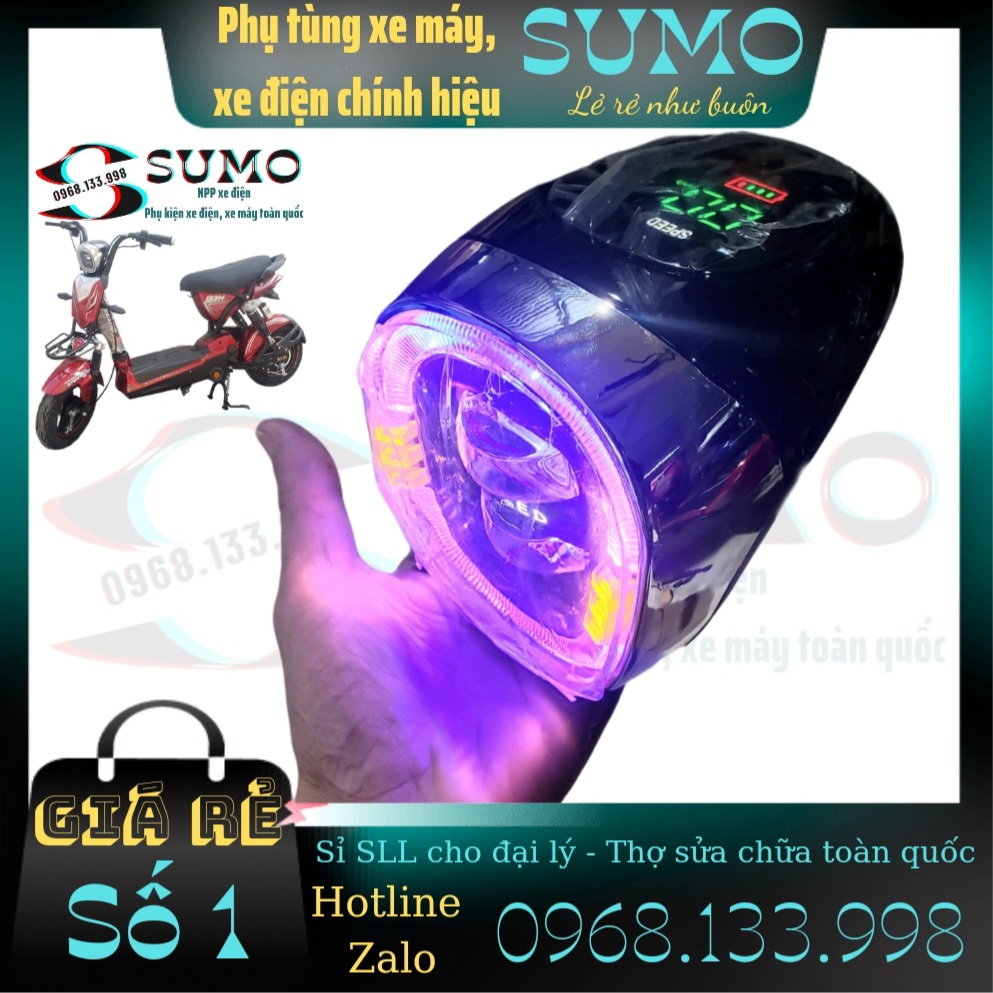 Đèn độ xe điện 48V đầu đèn độ xe điện 48V - Phụ Tùng Xe Điện SUMO