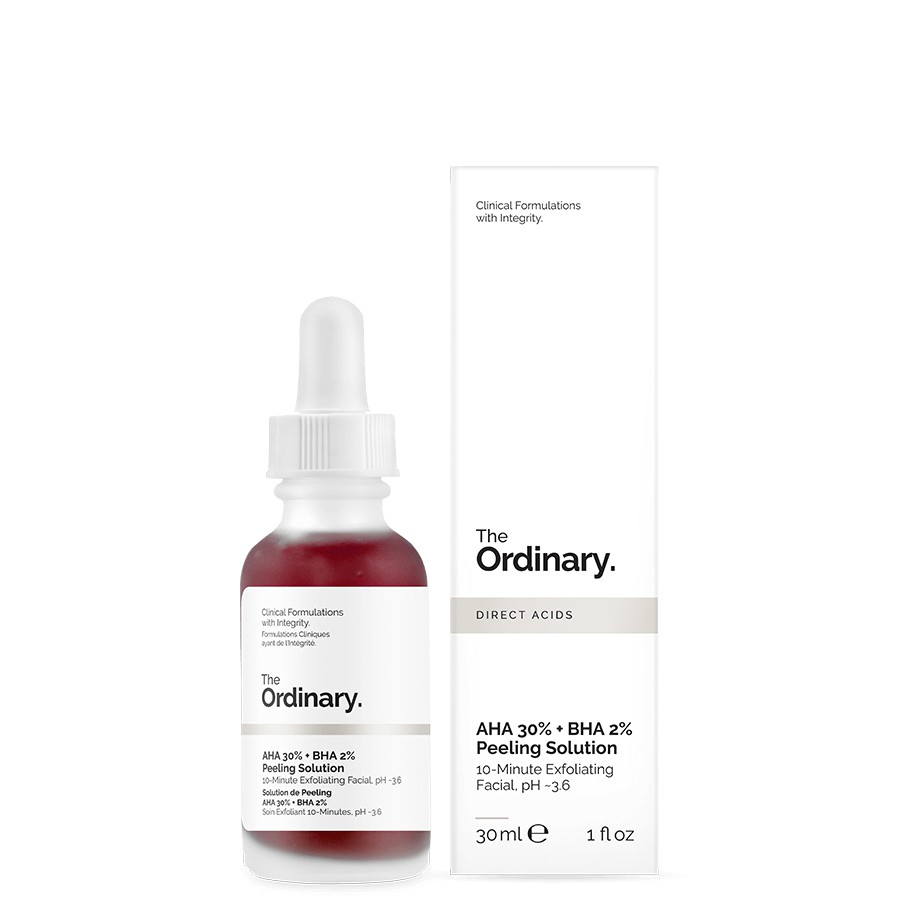 Tẩy Da Chết Hóa Học The Ordinary Aha 30% + Bha 2% Peeling Solution30Ml