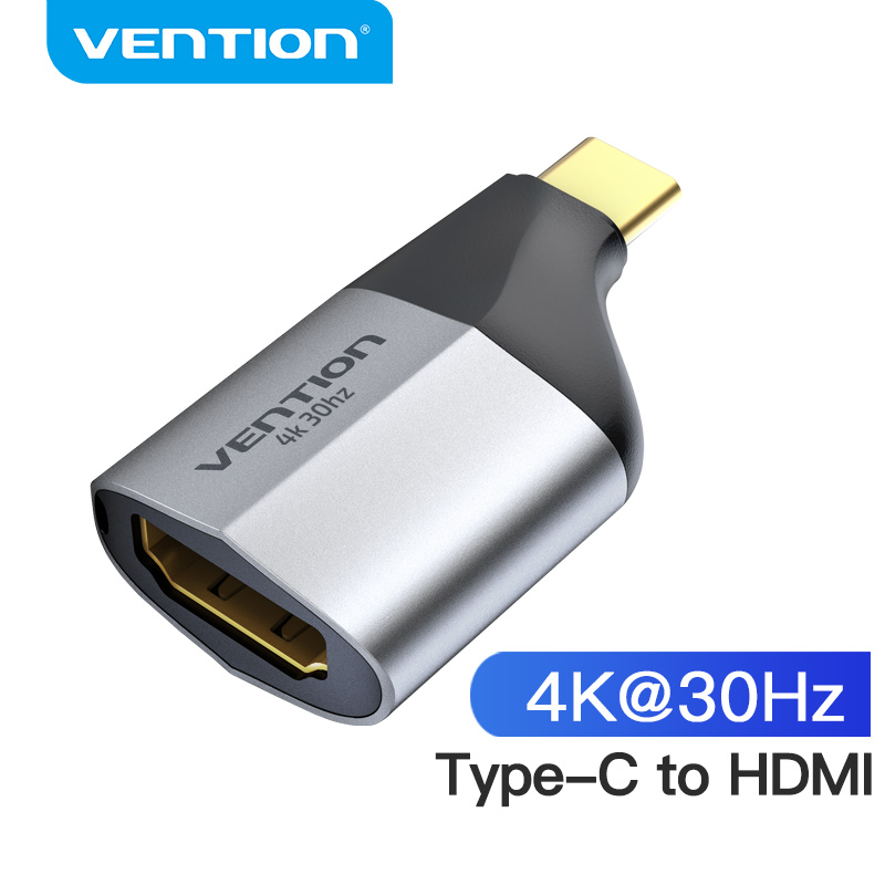 Vention Bộ chuyển đổi Type C to HDMI Video 4K 30Hz cho Laptop MacBook Samsung Galaxy S10 S9 Huawei M