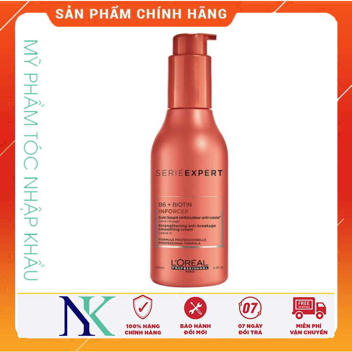 [Hcm]Kem Xã Khô Loreal Biotin & Vitamin B6 Giảm Gãy Rụng Tóc 150Ml