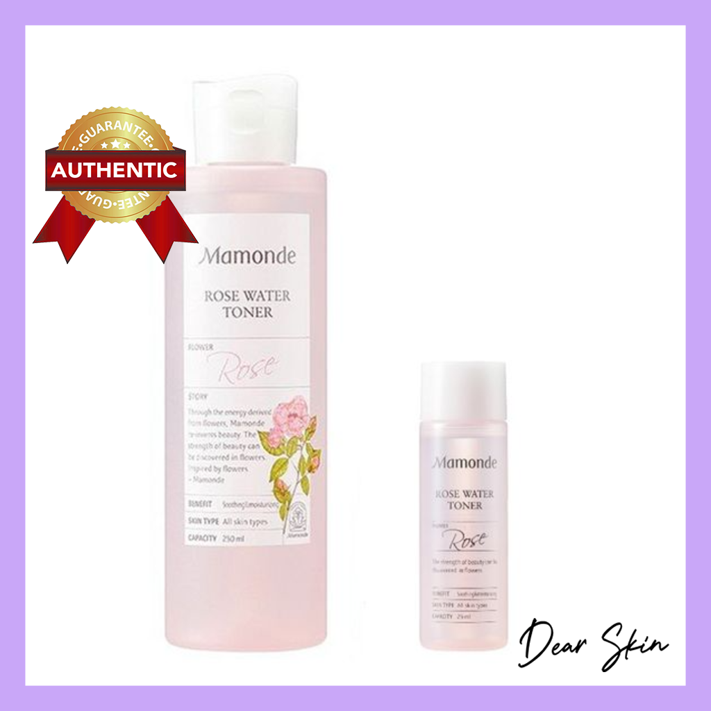 [Chính Hãng][Mamonde] Toner Hoa Hồng Chai Mini 25Ml_ 250Ml Sáng Da Cấp Ẩm