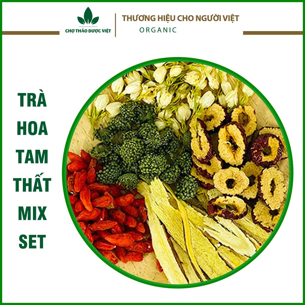Set 5-10 gói trà đông trùng hạ thảo mix sẵn (Trà tứ vị bồi bổ sức khỏe dưỡng nhan tăng cường sức đề