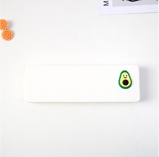 Hộp Đựng Bút Cute Cho Bé Hộp Bút Nhựa Mờ Có Sticker Nhỏ Gọn Umena