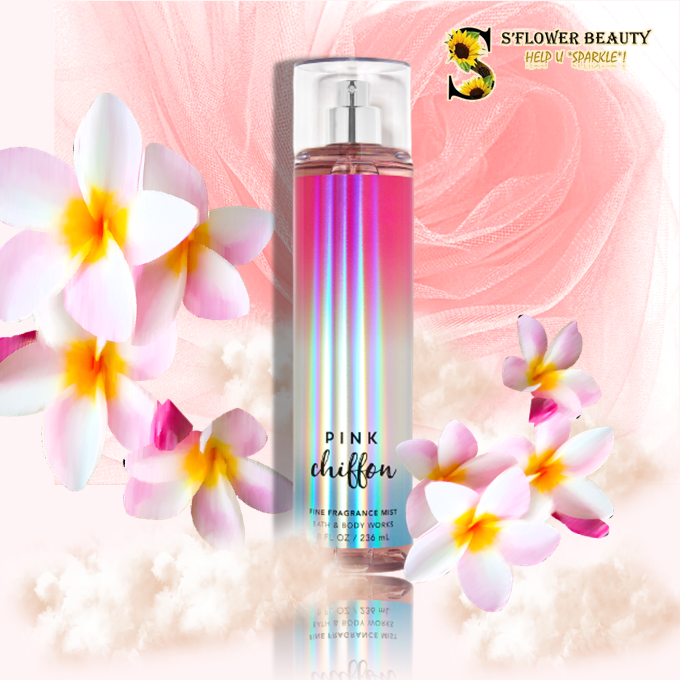 🌸 PINK CHIFFON | Xịt Thơm Nước Hoa Lưu Hương Toàn Thân Bath & Body Work Fine Fragrance Mist (236ml)