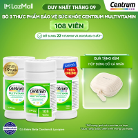 Bộ 3 Thực phẩm bảo vệ sức khỏe CENTRUM MULTIVITAMIN cho NGƯỜI LỚN TỪ 19 TUỔI – 108 Viên