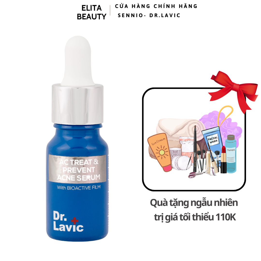 Serum ngừa mụn kiềm dầu chống tái phát mụn mờ thâm Dr.Lavic AC Treat & Prevent Acne 10ml