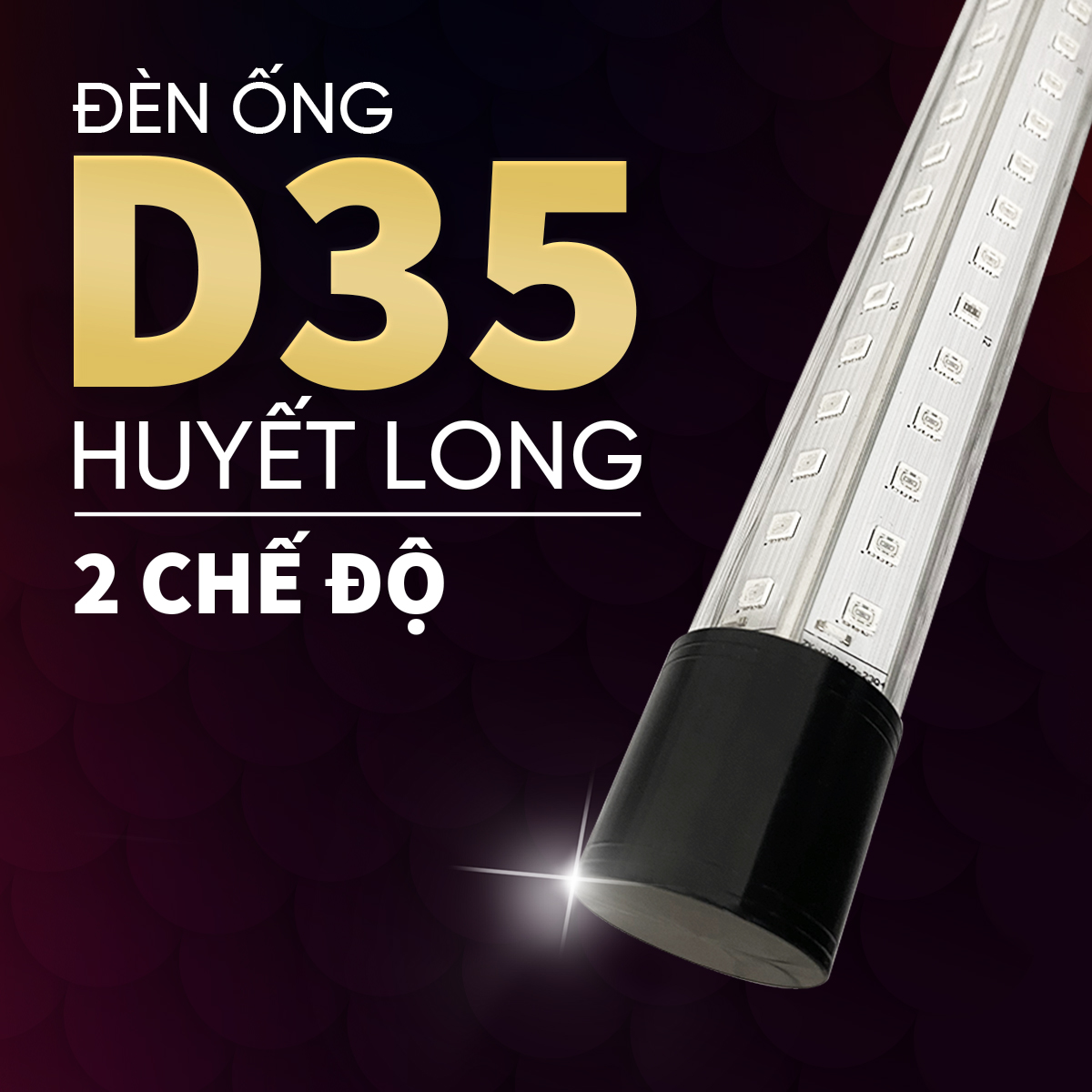 Đèn Huyết Long Zako D35 2 Chế Độ- D35X 3 Chế Độ Chip LED RGB Độ Sáng Cao