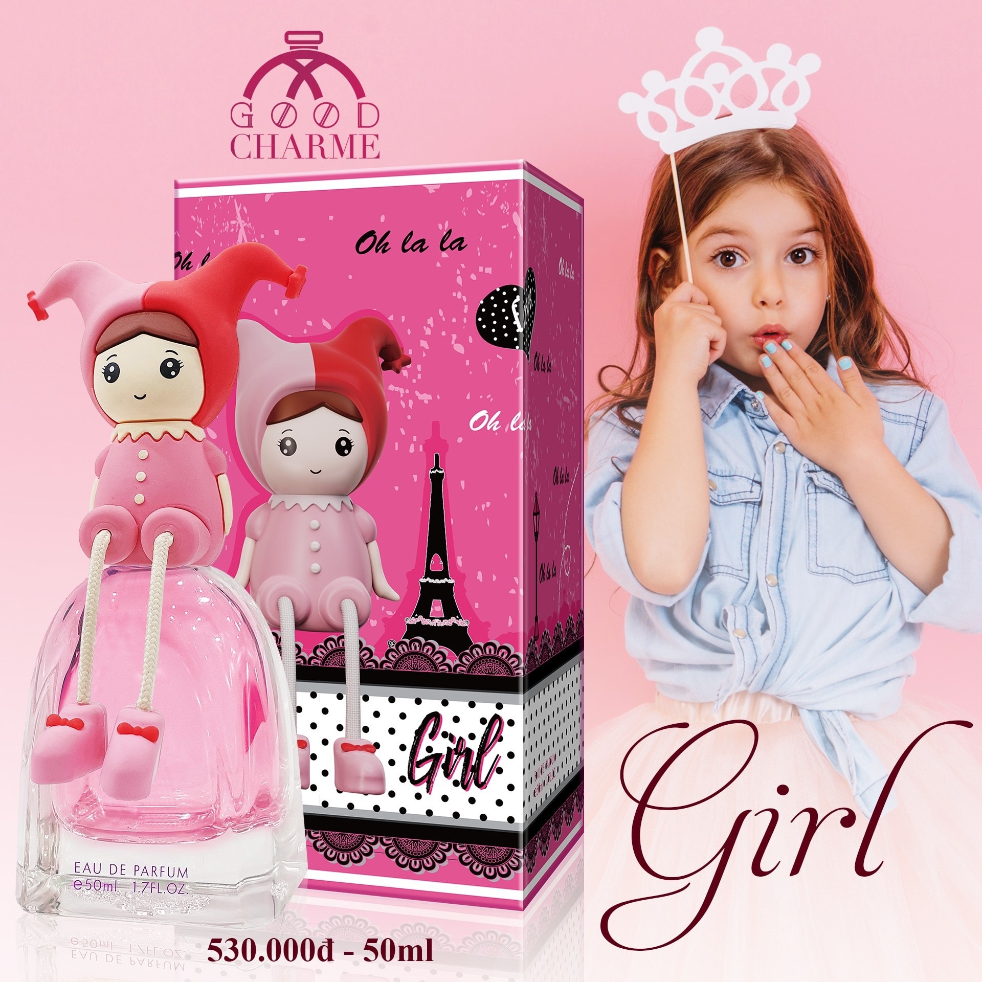 Nước hoa bé gái GIRL - NỮ TÍNH NHẸ NHÀNG VÀ DỄ THƯƠNG (50ML)
