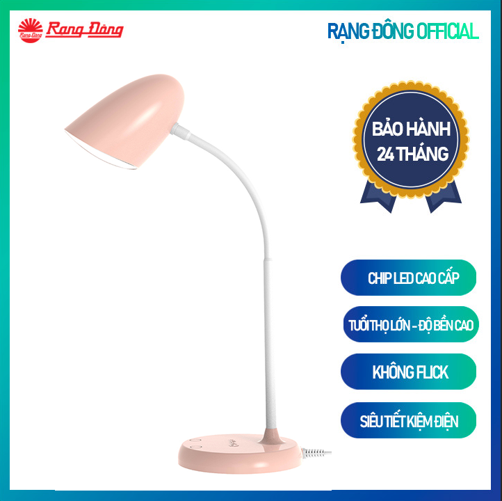 Đèn bàn bảo vệ thị lực: RD-RL-38.PLUS 6W chip LED thay đổi cường độ màu sắc ánh sáng tùy chỉnh chính hãng Rạng Đông