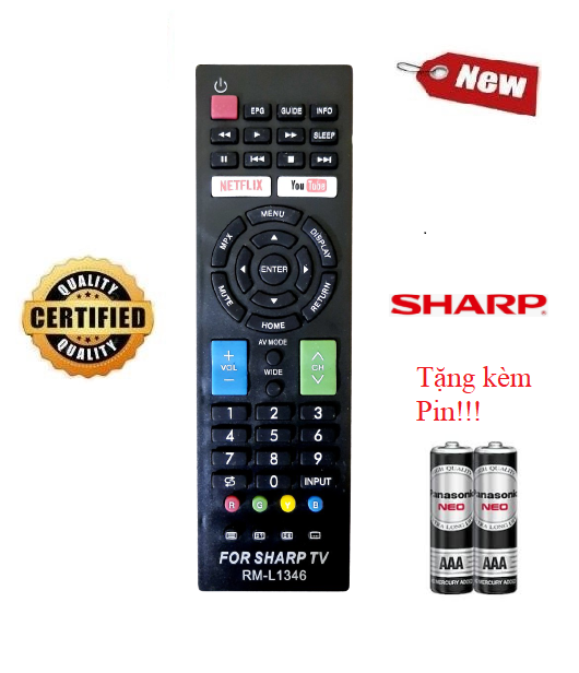 Điều khiển tivi Sharp TV Sharp 2T-C 4T-C LC- 32inch 40inch 42inch 4K 60inch - Hàng tốt