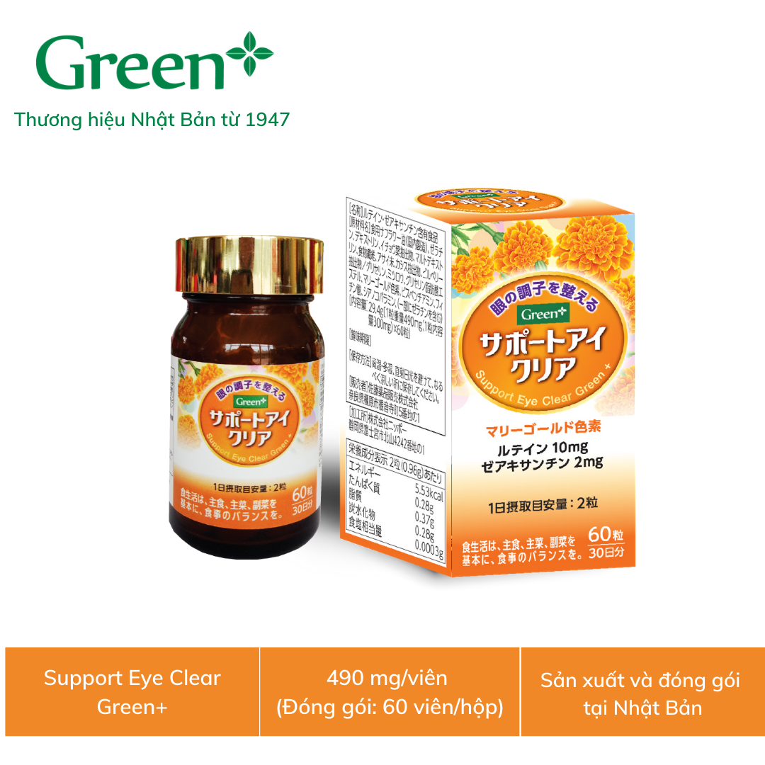 [Hcm]Viên Uống Bổ Mắt - Support Eye Clear Green+