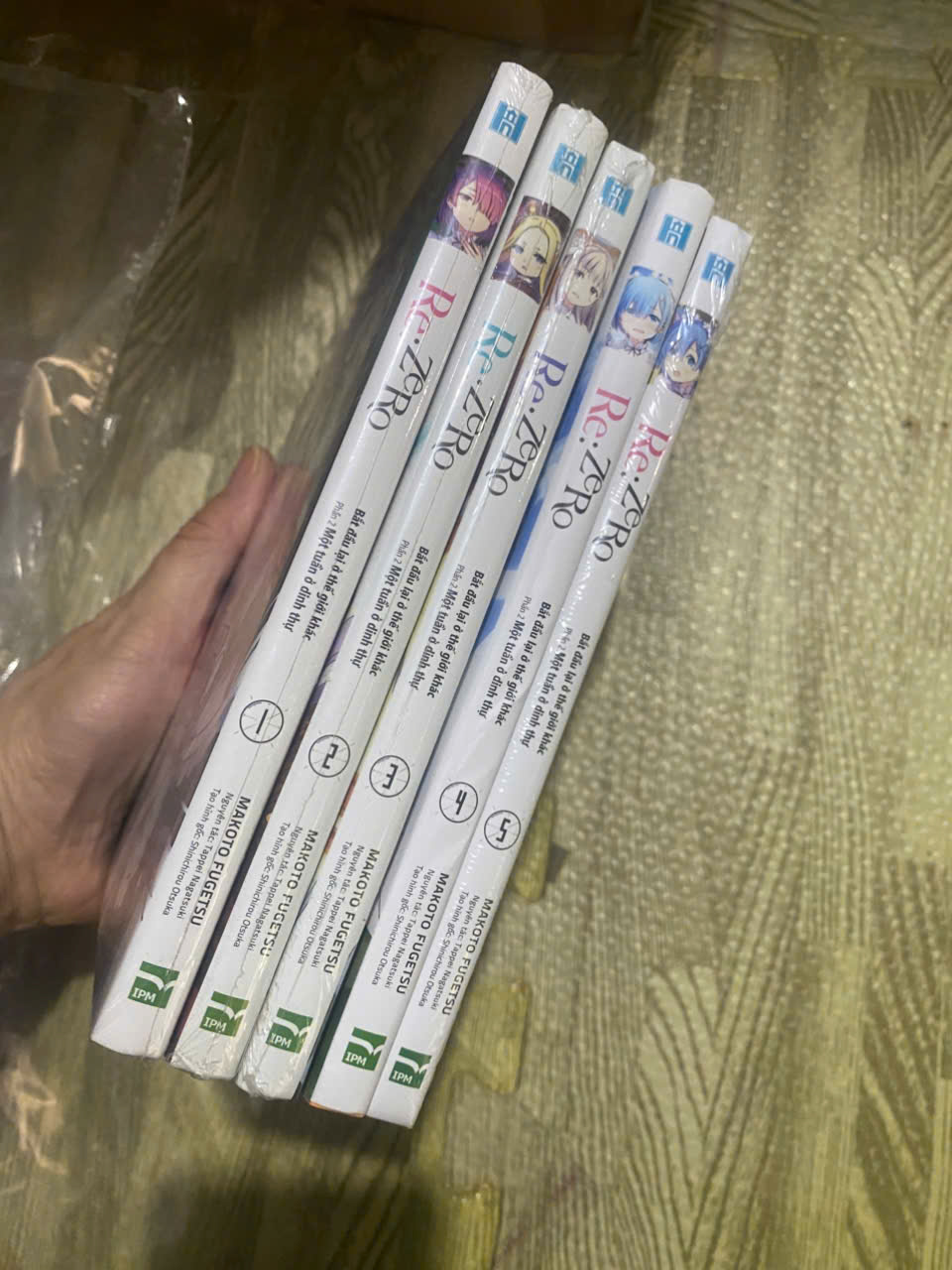 (manga seal) Full bộ 5q vở tr.tranh Re Zero Rezero phần 1 Bắt Đầu Lại Ở Thế Giới Khác seal