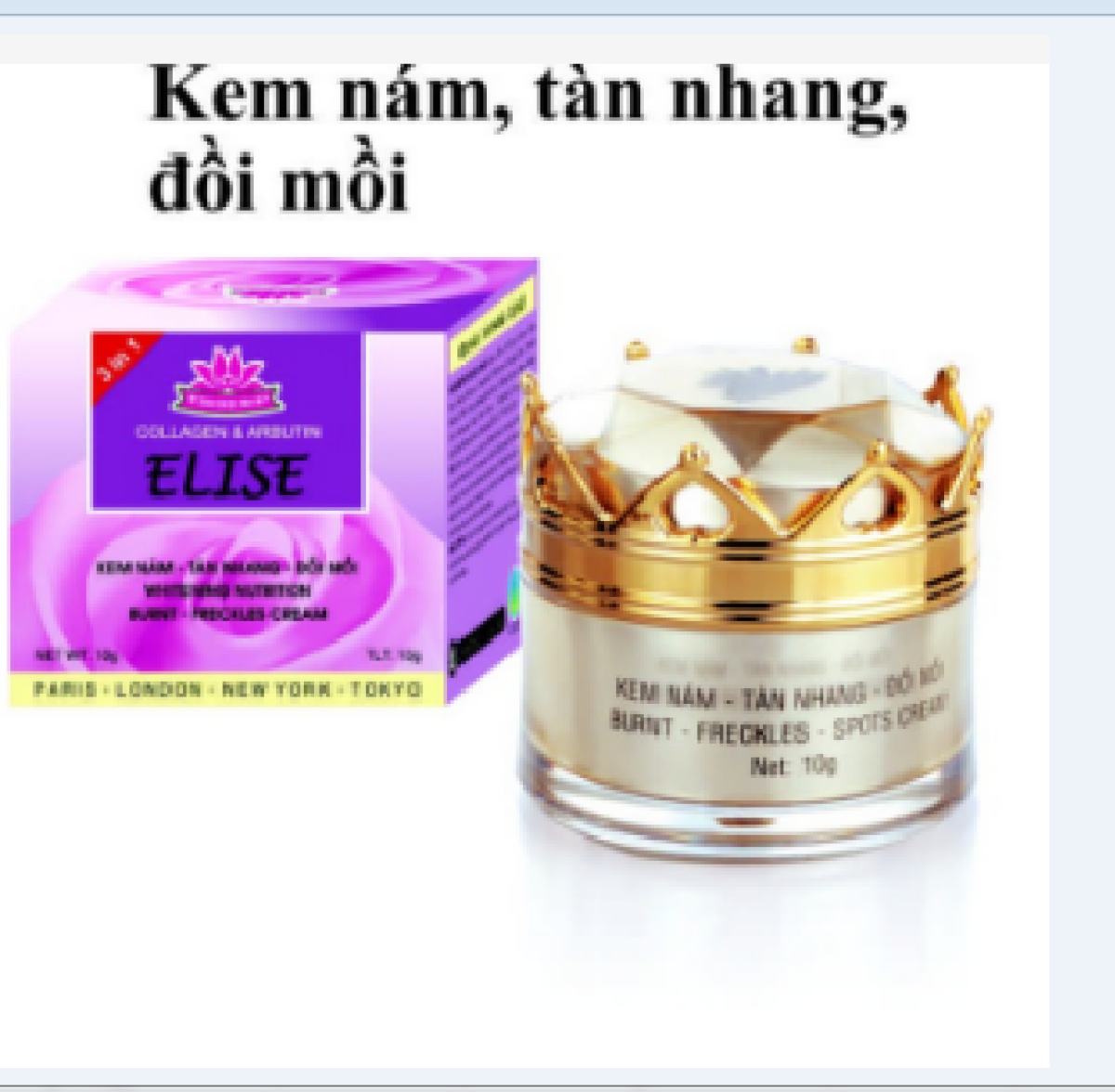 [HCM]ELISE KEM NÁM TÀN NHANG ĐỒI MỒI 10G