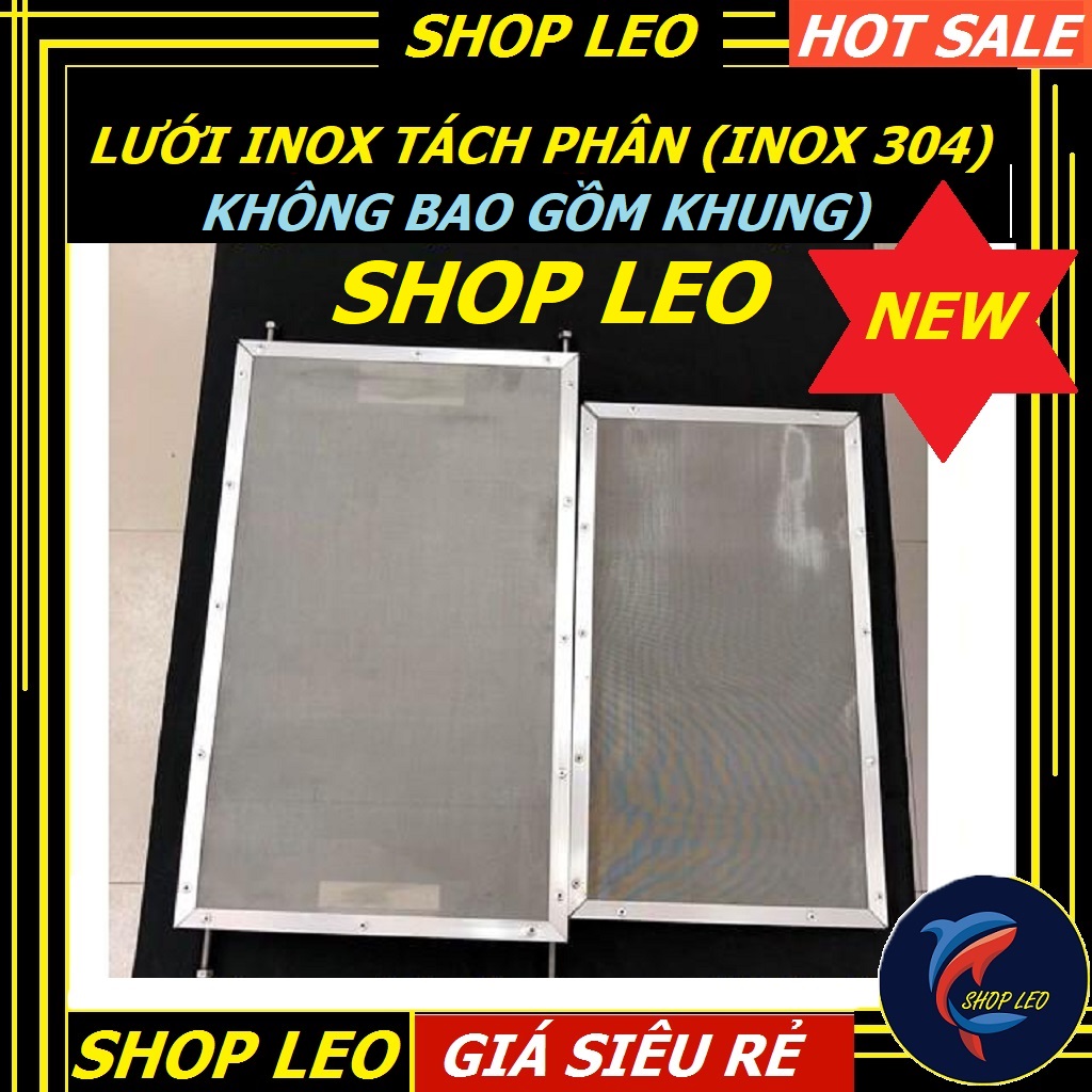 [Hoàn Tiền 10%]Lưới INOX 304 lọc bể cá (KHÔNG BAO GỒM KHUNG) - Lưới tách phân hồ cá cảnh - hồ cá Koi