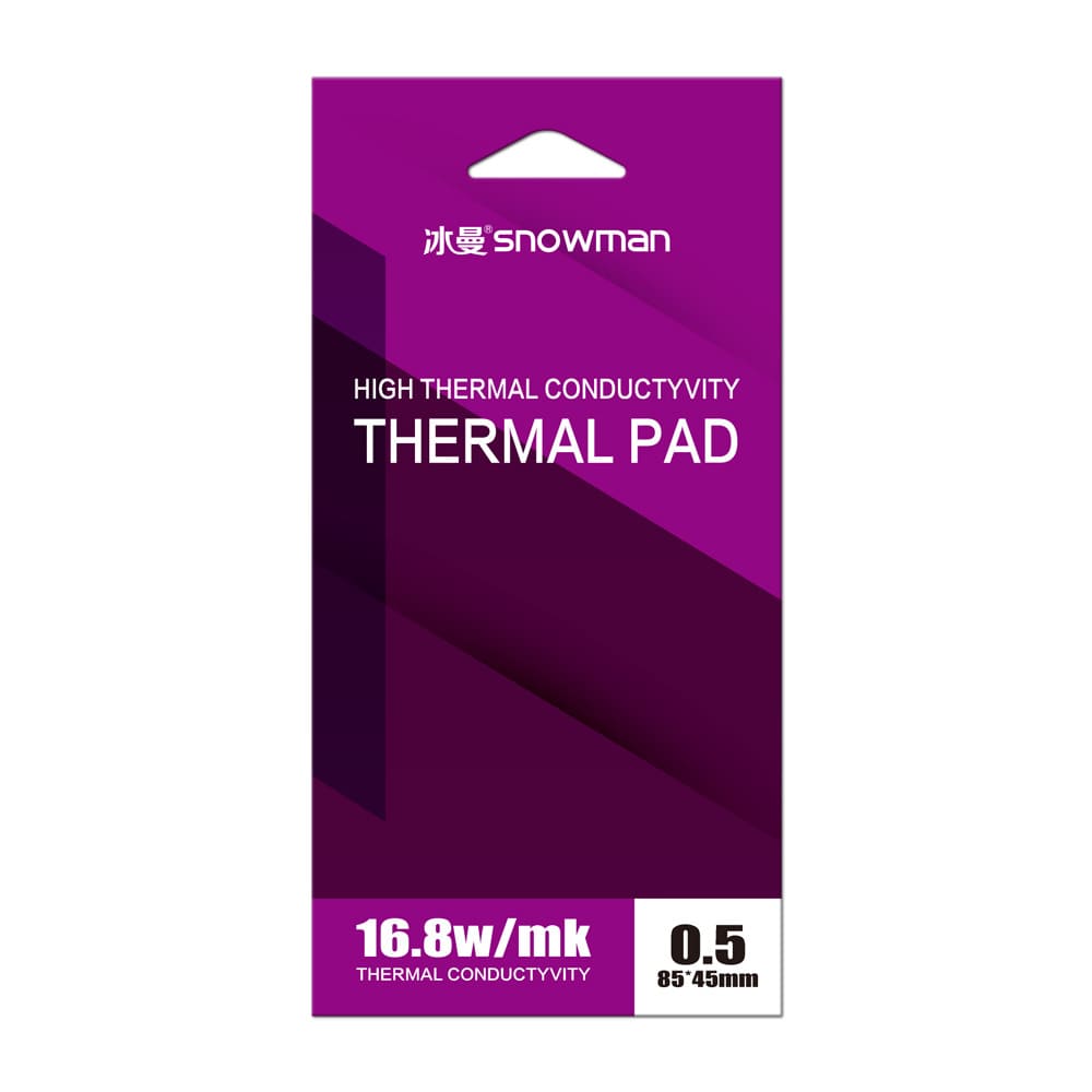 Miếng tản nhiệt cao cấp Thermal Pad SNOWMAN 16.8 W/mk chính hãng tản nhiệt GPU Chipset ổ cứng SSD M.