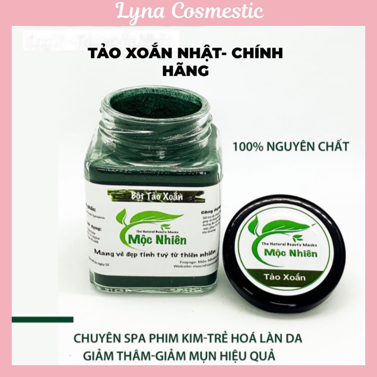 [HCM]Bột Tảo Xoắn Nhật Bản 100% Nguyên Chất Giúp Làm Đẹp Da Tự Nhiên Mỗi Ngày (100gam)