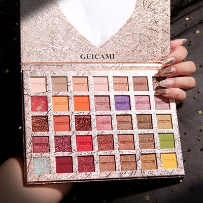 [Hcm]Bảng Màu Mắt Guicami 35 Ô Màu Sắc Ánh Kim Sắc Tố Cao Kpm04 - Nhà Của Kim