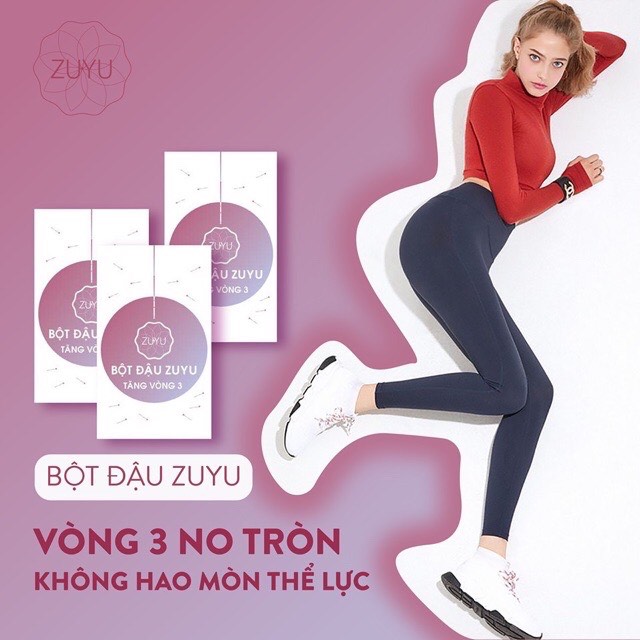 [ Mua 1 Tặng 2] Bột Đậu Zuyu Tăng Vòng 3 + Tặng Mặt Nạ Cam Đỏ + Thước Dây