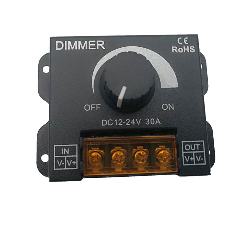 Bộ chiết áp bộ điều chỉnh ánh sáng Dimmer 12V 24V 30A tăng giảm ánh sáng cho đèn LED