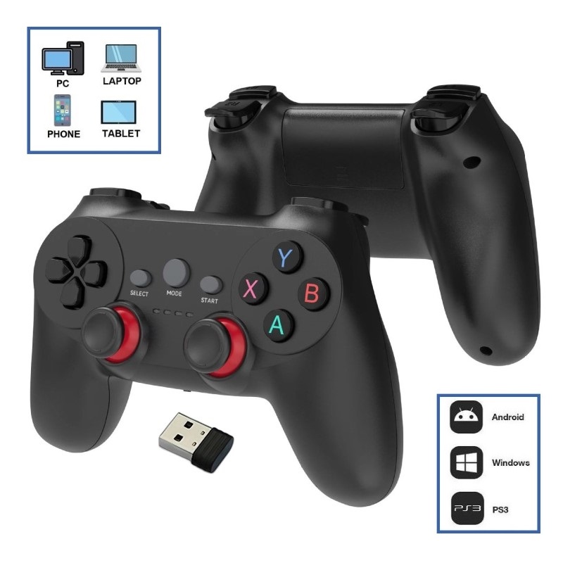 Gamepad Tay cầm chơi game T706 / T850 / P19 khônd dây wireless cho máy tính Laptop