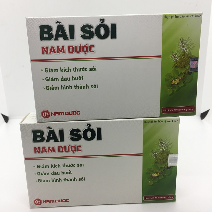 Bài Sỏi Nam Dược - Giúp lợi tiểu bài sỏi hộp 4 vỉ x 10 viên