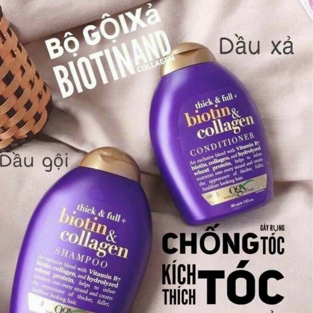 cặp dầu gội xả Biotin & collagen