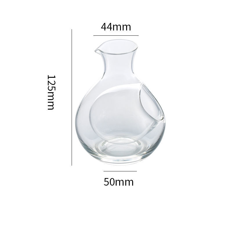 GIGA ESSENTIAL Máy chủ chai rượu Sake thủy tinh có lỗ / Chai thủy tinh Sake Nhật Bản Có lỗ xinh xắn 