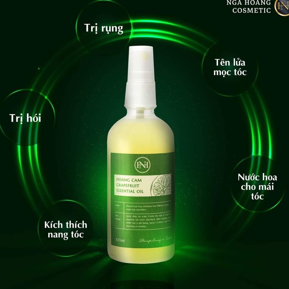 Tinh Dầu Bưởi Hoàng Cầm 100 Ml Xịt Tóc Tinh Dầu Bưởi Nga Hoàng ( Mẫu Mới )