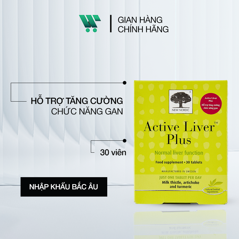 Active Liver Plus: Viên uống giải độc gan mát gan hỗ trợ tăng cường chức năng gan [30 viên]