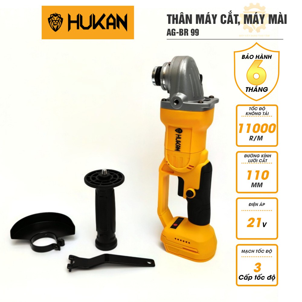 Máy Mài Dùng Pin Không Chổi Than Hukan AG-BR99 - Máy cắt pin Hukan cao cấp bảo hành 12 tháng